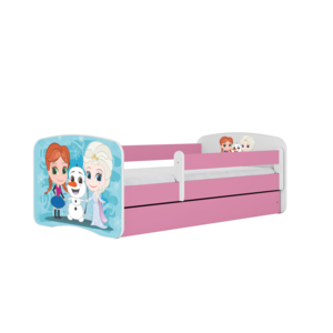 Kinderbett Babydreams mit Schublade weiß / rosa