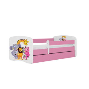 Kinderbett Babydreams mit Schublade weiß / rosa