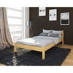 Einzelbett aus Holz 190 x 80 cm mit Lattenrost und Matratze CONSUELO 
