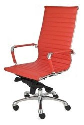 Bürostuhl Leder mit Sockel aus poliertem Aluminium NEXT - Kostenloser Versand in Deutschland - Bürostühle günstig online kaufen!