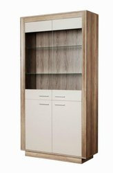 Große Vitrine-Anrichte Mistral mit LED-Beleuchtung