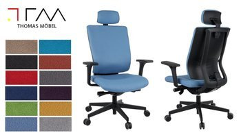 Moderner Bürostuhl MaxPro HD schwarz