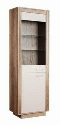 Linke Vitrine Mistral mit LED-Beleuchtung