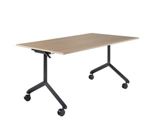 Klappbarer Konferenztisch 120x80 cm auf Rollen FOLD, schwarz Gestell , verschiedene Größen