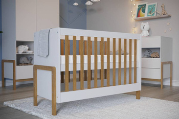 Victor Baby – Bett für Babyzimmer, Liegefläche 120 x 60 cm, höhenverstellbar