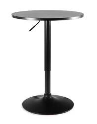 Runder Bar-Tisch (Ø60cm) mit Höhenverstellung - FlexiBar ROUND - Farbe schwarz