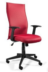 Ergonomischer Bürostuhl mit Stoff bezogen Unique BLACK ON BLACK PLUS ROT