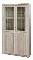 Große Vitrine-Anrichte Torino mit LED-Beleuchtung