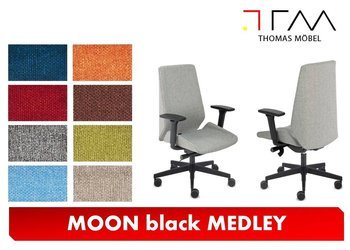 MOON black Schreibtischstuhl