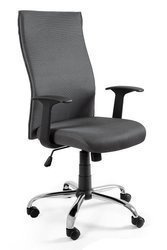 Ergonomischer Bürostuhl mit Stoff bezogen Unique BLACK ON BLACK GRAU