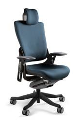 Moderner Bürostuhl Unique WAU 2 schwarz \ STEELBLUE | Ergonomischer Schreibtischstuhl | Büromöbel online Shop
