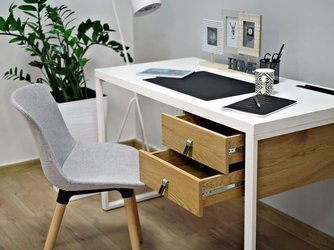 Schreibtisch 120cm mit Schubladen Unique DELLA