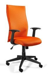 Ergonomischer Bürostuhl mit Stoff bezogen Unique BLACK ON BLACK PLUS ORANGE
