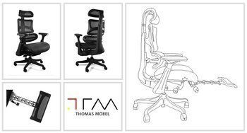 Bürosessel mit Fußstütze ERGOTHRONE