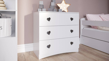 Kommoden JULIA weiß für ein Kinderzimmer. Kindermöbel günstig online!
