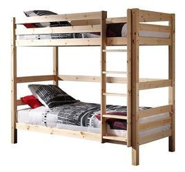 Stockbett Massivholz für Kinder 160x80cm mit einer Leiter rechts MORENO