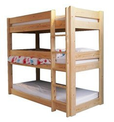 Etagenbett für drei Personen 160x80 cm CAMELOT