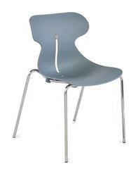 Konferenzstuhl auf Beinen MARIQUITA hellblau | Moderne Wartezimmerstühle | Stapelstühle kaufen