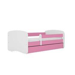 Einzelbett 140 x 70 cm für Kinder Babydreams weiß / pink mit Schublade, Design-Auswahl