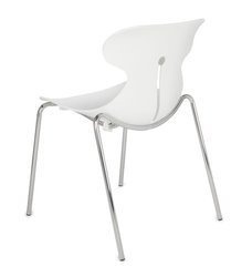 Konferenzstuhl auf Beinen MARIQUITA weiß | Moderne Wartezimmerstühle | Stapelstühle kaufen