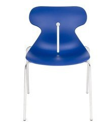 Konferenzstuhl auf Beinen MARIQUITA blau | Moderne Wartezimmerstühle | Stapelstühle kaufen