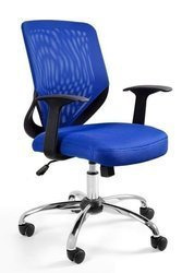 Ergonomischer Bürostuhl mit Netzrückenlehne Unique MOBI - BLAU