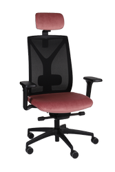 Profi-Bürostuhl Valio BS HD, ergonomischer Sessel, vielseitig verstellbar, Sitz und Kopfstütze mit Magic Velvet (MV12) Stoff bezogen