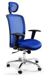 Bürostuhl mit Lordosenstütze EXPANDER blau