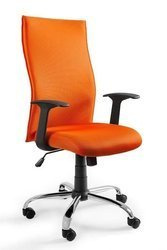 Ergonomischer Bürostuhl mit Stoff bezogen Unique BLACK ON BLACK ORANGE